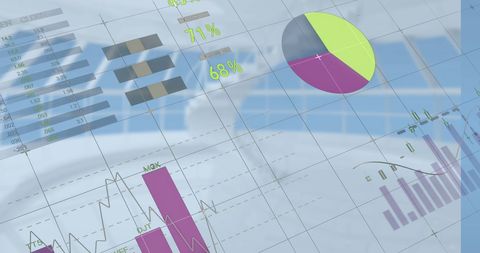 Graphical Financial Data Analysis and Market Trends - Download Free Stock Images Pikwizard.com