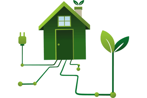 eco-friendly smart home illustration on transparent background - Download Free Stock Videos Pikwizard.com