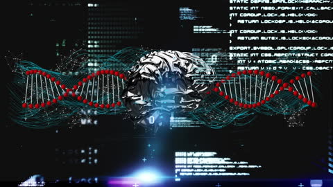 Digital Brain Floating Among DNA Strands and Data Codes