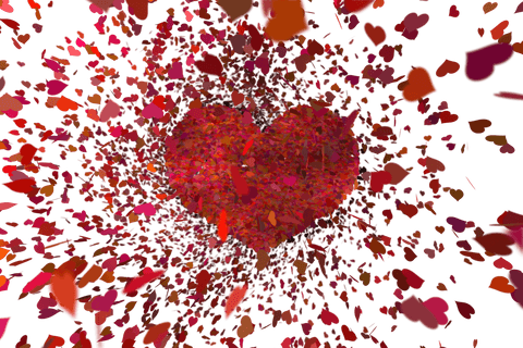 red heart explosion with affection on transparent background - Download Free Stock Videos Pikwizard.com