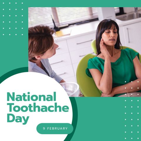 national toothache day awareness with dentist consultation - Download Free Stock Templates Pikwizard.com