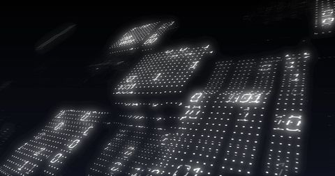Abstract Digital Data Stream with Binary Code - Download Free Stock Images Pikwizard.com