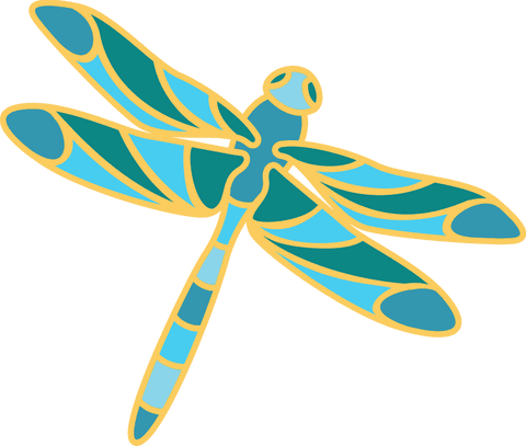 colorful stylized dragonfly on transparent background with geometric wings - Download Free Stock Videos Pikwizard.com