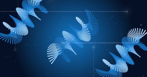 Abstract Digital DNA Strand on Blue Background - Download Free Stock Images Pikwizard.com