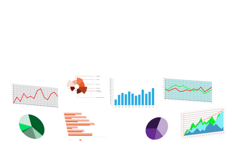 Colorful Diagrams on Transparent Background for Business Analysis - Download Free Stock Videos Pikwizard.com