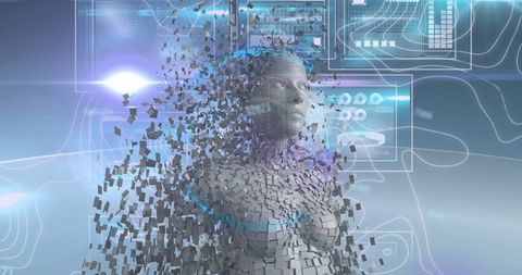 Digital Human Model in Data Interface Transformation - Download Free Stock Images Pikwizard.com