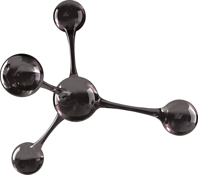 Abstract Complex Transparent Molecule Render with Reflections - Download Free Stock Videos Pikwizard.com