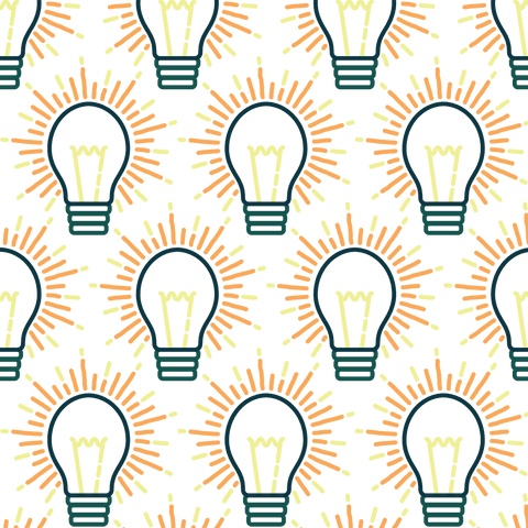 Seamless Light Bulbs Pattern on Transparent Background - Download Free Stock Videos Pikwizard.com