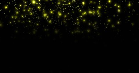 Floating Yellow Lights on Black Background - Download Free Stock Images Pikwizard.com