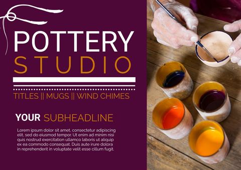 creative display of pottery making with vibrant glazes - Download Free Stock Templates Pikwizard.com
