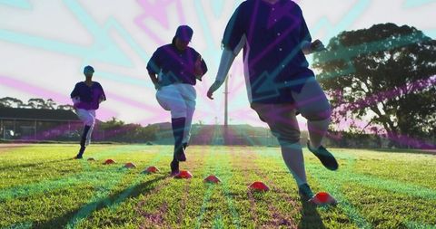 Dynamic agility training with female baseball players