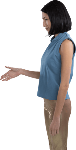 Confident Asian Businesswoman Offering Handshake Transparent Background - Download Free Stock Videos Pikwizard.com