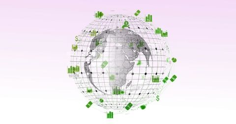 Global Networking with Digital Icons Encircling Earth - Download Free Stock Images Pikwizard.com