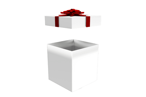 transparent gift box with red ribbon and open lid - Download Free Stock Videos Pikwizard.com