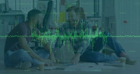 Collaborating Professionals Analyzing Data with Musical Waveform Production