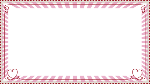 striped heart frame design with transparent background, perfect for romantic events - Download Free Stock Videos Pikwizard.com