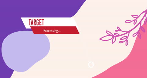 Colorful Design with Target Processing Animation