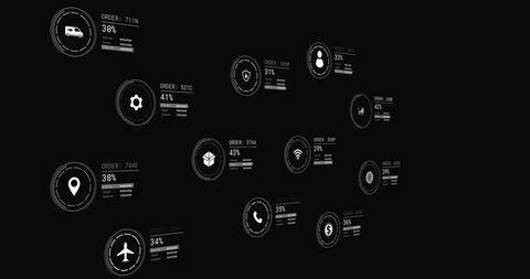 Abstract Digital Icons Representing Data and Technology Concepts - Download Free Stock Images Pikwizard.com