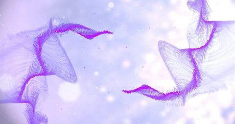 Abstract Purple Wave Patterns on Soft Lilac Background