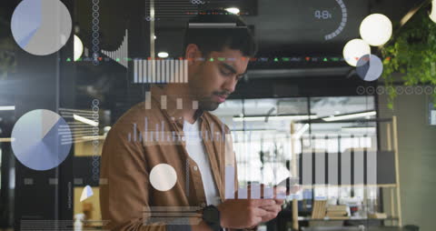 Person Focused on Data Analytics in Modern Office Space