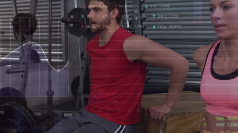 Fitness and Finance Fusion: Athletes Exercising with Stock Data Overlay