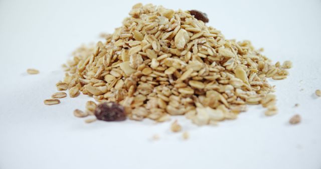 Close-up of a Pile of Nutritious Granola - Download Free Stock Images Pikwizard.com