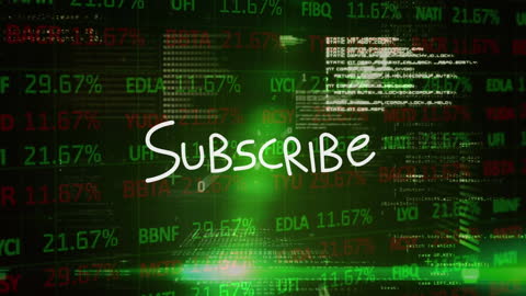 Animated Subscribe Overlay with Dynamic Financial Data