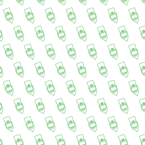 Leprechaun Heads Pattern on Transparent Background - Download Free Stock Videos Pikwizard.com