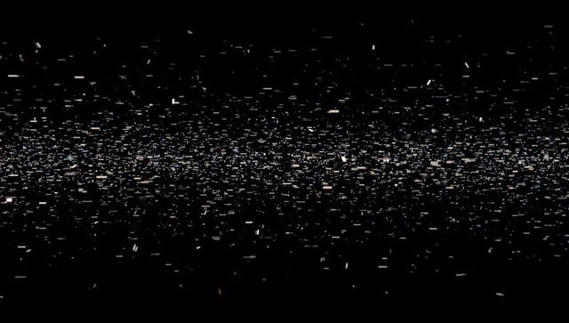 Vibrant Digital Pixels Streaming as Modern Glitch Effect