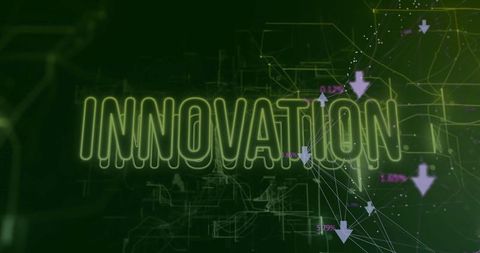 Futuristic Digital Innovation Display with Data Interface - Download Free Stock Images Pikwizard.com