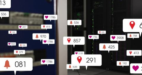 Social media interaction with data infrastructure background