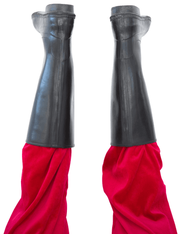 transparent santa legs creased red fabric black boots - Download Free Stock Videos Pikwizard.com