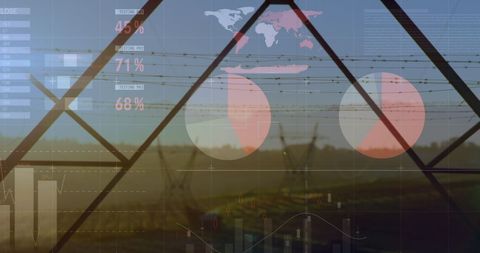 Financial Data Analysis Over Electricity Infrastructure at Sunset