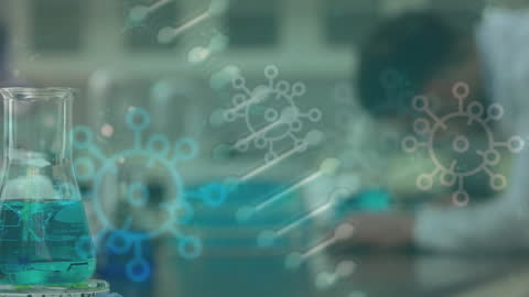 Innovative Science Lab with Digital Data Overlay