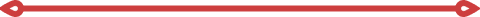 Double spearheaded red line vector with transparent background
