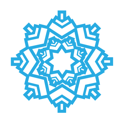Intricate Blue Transparent Snowflake Design for Winter Backgrounds - Download Free Stock Videos Pikwizard.com