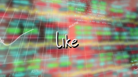Dynamic Stock Market Overlay with 'Like' Caption