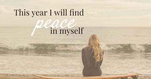 Woman Seeking Inner Peace at Beach with Surfboard - Download Free Stock Templates Pikwizard.com