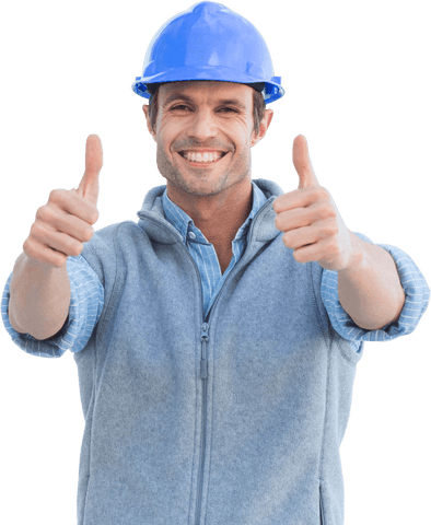 Confident Architect Giving Thumbs Up Transparent Background - Download Free Stock Videos Pikwizard.com