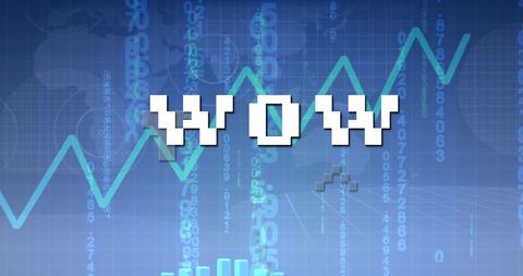 Digital Data Analysis with WOW Text Overlay - Download Free Stock Images Pikwizard.com