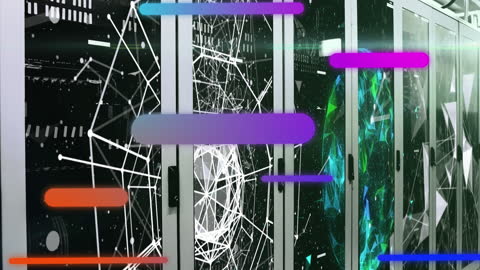 Futuristic Digital Network VR Experience