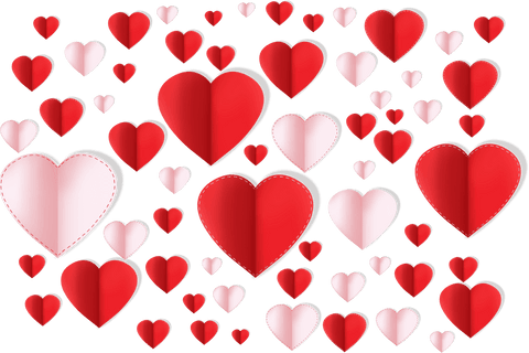Digital Heart Pattern on Transparent Background - Download Free Stock Videos Pikwizard.com