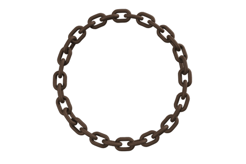 3d circular metallic chain on transparent background - Download Free Stock Videos Pikwizard.com