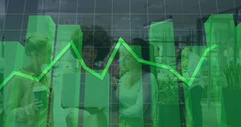 Women Analyzing Business Data in Modern Office Environment