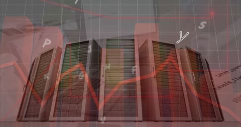 Data center servers with financial analytics overlay