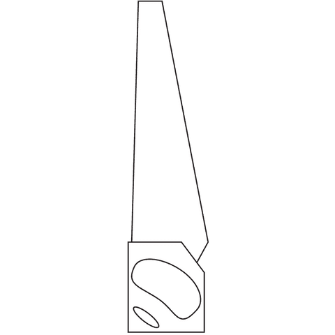 Digital Illustration of White Saw on Transparent Background