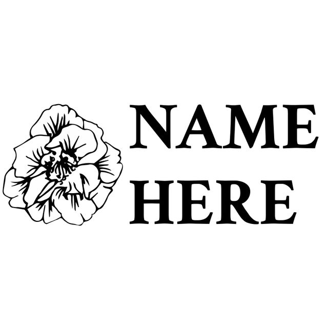 This template features a detailed flower illustration with space for personalized branding. It evokes elegance and natural beauty, making it perfect for business cards, personal stationery, and social media banners. Suitable for professionals and creatives seeking a sophisticated, organic look for their personal or business identity.