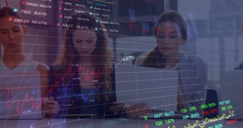 Financial Data Analysis with Diverse Team and Modern Technology - Download Free Stock Images Pikwizard.com