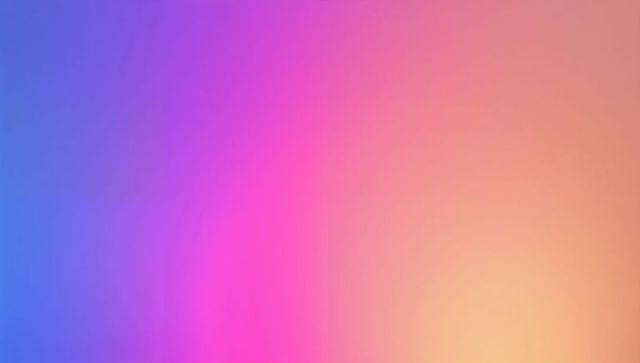 Shifting multicolor gradient background blending vivid blue, magenta and warm peach tones