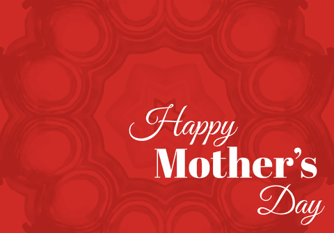 Happy Mother's Day Red Pattern with Text Design Transparent Background - Download Free Stock Videos Pikwizard.com